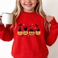 thumbnail image 5 of Bovxnpu Halloween Day Unisex Girls Long Sleeve Shirts Undershirts Graphic Long Sleeve Fleece Crew Neck Pullover Sweatshirt Kids Tops, 5 of 8
