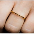thumbnail image 2 of 925 Silver Sterling Silver 1mm Thin Wedding Band / Minimalist Wedding Ring for Women /Thin Stacking Ring Hers/ Dainty Simple Plain 1mm Ring mother ring, 2 of 2