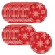 thumbnail image 2 of Platos de papel navideños con copos de nieve (25 unidades) | Vajilla navideña desechable multicolor | Platos de fiesta invernales de 23 cm con diseño de copos de nieve y árbol de Navidad | Ideales, 2 of 6