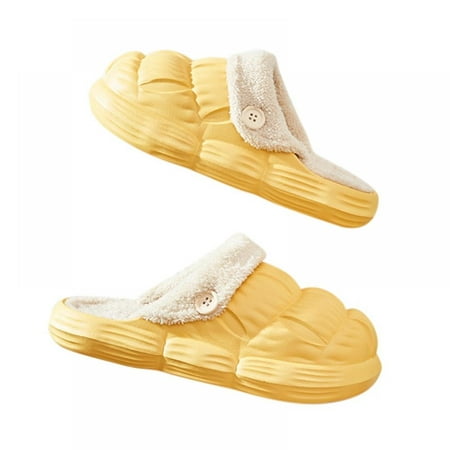 

Cotton Slippers Winter Waterproof Warm Cotton Shoes Interior Fleece Shoes Can Be Disassembled Wash Home Slippers