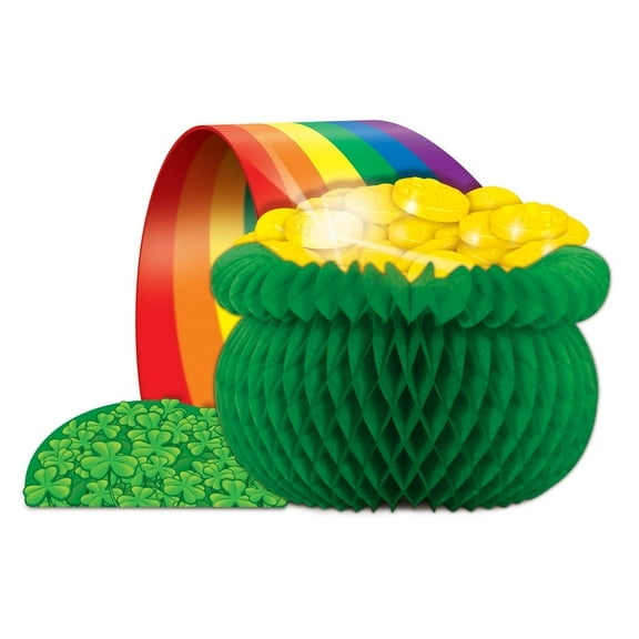 Club Pack of 12 Multi-Color Pot St. Patrick's Day Tabletop Decor 12.5"