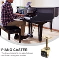 thumbnail image 2 of Roulettes de Piano Double Roue Roulettes Accessoires de Piano Nécessaires Remplacement Roulettes (Doré), 2 of 8