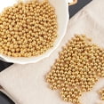 thumbnail image 5 of 2400Pcs 4mm Golden Pearl Beads No Hole Loose ABS Plastic Pearl Beads Resin Filling Material Pearl Beads for Jewelry Making and Wedding, 5 of 9