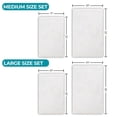 thumbnail image 6 of Superior Myra Medallion Washable Bath Rug, Set of 2, Large, White, 6 of 12