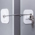 thumbnail image 1 of Child safety locks for refrigerators and cabinets (1 set) White, 1 of 5
