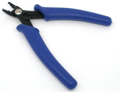 Bastex Jewelry Bead Crimping Pliers. Beading Crimper Tools Perfect for Small Beads. Has Ergonomic Handle Grips That Make This Small Plier Ideal for Jewelry Making - 13cm, Blue