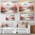 thumbnail image 4 of Designart "Sakura Summit Fog Pink Beauty in Japan's Mountains II" Landscapes Framed Wall Art Decor - Traditional Pink Japan Entryway Framed Wall Art Print, 4 of 6