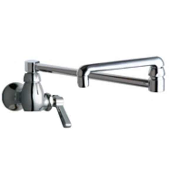 Chicago Faucets 332DJ18AB Chrome Wall Mounted Pot Filler Faucet