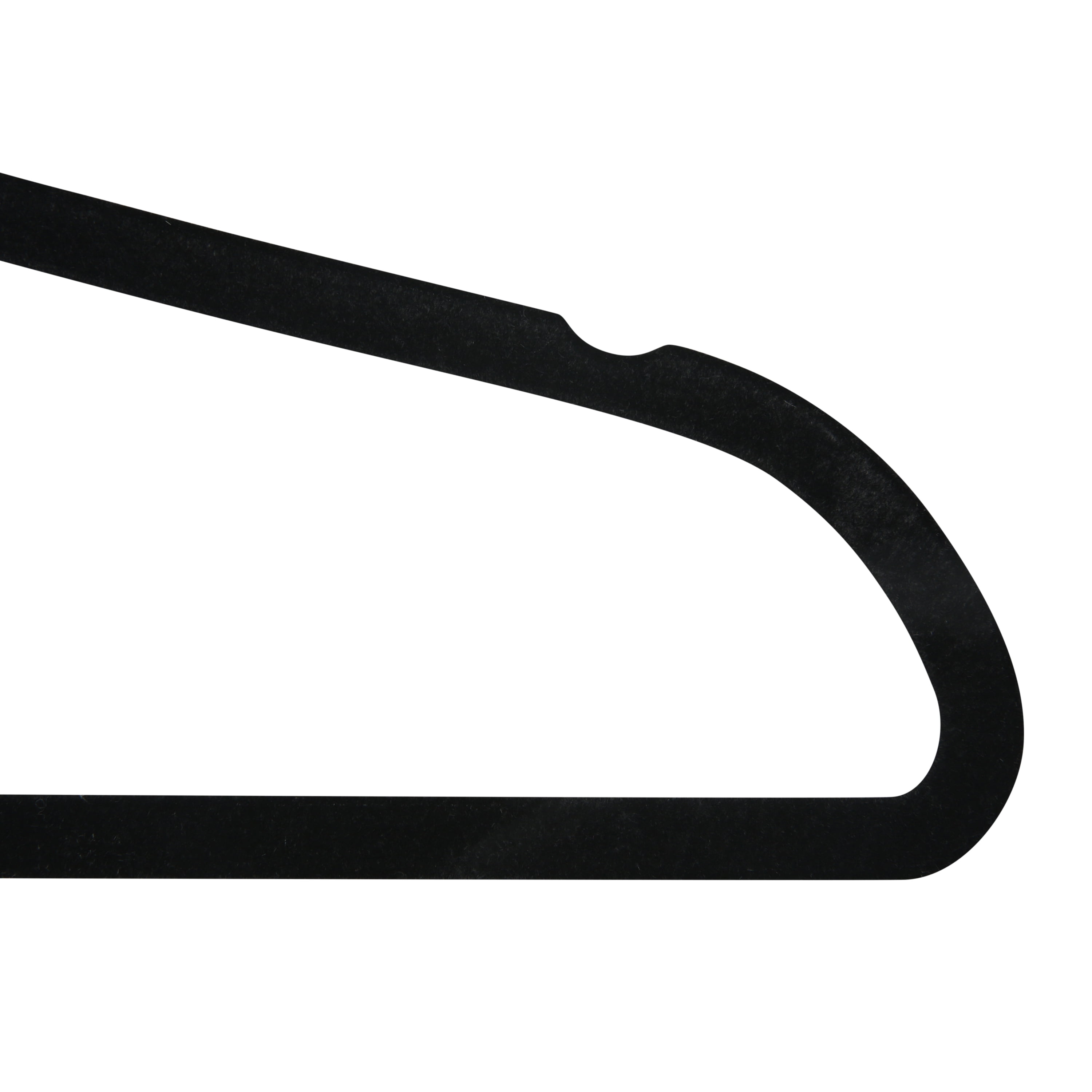 Simplify 100 Pack Slim Velvet Suit Hangers in Black