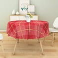 thumbnail image 2 of Green Tablecloth, Merry Christmas, Water and Grease Resistant Wipeable Rectangular Tablecloth Decoration, Snowman, 60x84 inch, 2 of 6