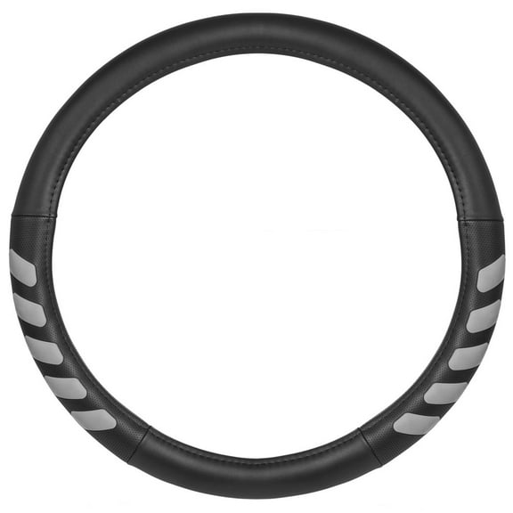 Cat® UltraSport Faux Black Leather Truck Steering Wheel Cover, Durable and Comfortable with Advanced Grip, Steering Wheel Cover for Truck Auto Van SUV - Large 15"- 16" Inches