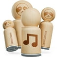 thumbnail image 1 of Music Eighth Notes Rubber Stamp for Stamping Crafting Planners - 1/2 Inch Mini, 1 of 4