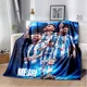 thumbnail image 1 of Manta de franela de fútbol superstar para adultos y niños, manta portátil para decoración de sofá y cama, regalo, l-leo, messi-i, 1 of 5