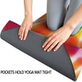 thumbnail image 3 of Rainbow Tie Dye Mandala Pattern Hot Yoga Mat Towel Non Slip for Hot Yoga - Quick-Drying Yoga Mat Cover with 4 Corner Pockets with Travel Bag - Hot Yoga Towel Non Slip 74"x26", 3 of 6
