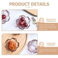 thumbnail image 3 of MasteelfCA 4 Pcs Flower Sauce Dishes Glass Appetizer Serving Plates Small Spice Plates, 3 of 7
