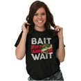 thumbnail image 3 of Fishing Largemouth Bass Bait Wait Men's Graphic T Shirt Tees Brisco Brands S, 3 of 4