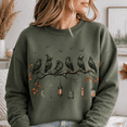 thumbnail image 3 of Halloween Raven Shirt, Gothic Crow Sweatshirt, Spooky Birds on Branch Hoodie and T-Shirt, Vintage Witchy Fall Gift for Halloween Lovers, 3 of 9