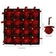 thumbnail image 3 of Paquete de 16 bolas de Navidad para árbol de Navidad | Lazos de espuma en colores café, dorado, verde y rojo | Diseño cosido resistente con cordones para colgar, 3 of 5
