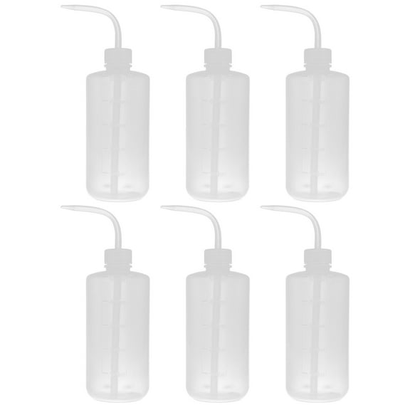 YOSADIER Lab Wash Bottles Plastic 6Pcs 8.9X2.8X2.8In