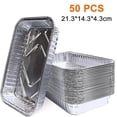thumbnail image 1 of Bandejas de goteo para parrilla de papel de aluminio: paquete a granel de bandejas duraderas para parrilla Bandejas desechables para grasa para barbacoa compatibles con Made También ideal pa, 1 of 5