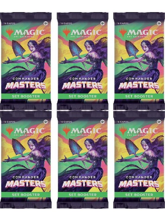 Collectible 6 Packs MTG Set Booster Pack Lot MTG Commander Masters