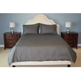 thumbnail image 5 of American Pillowcase 100% Egyptian Cotton Luxury Striped 540 Thread Count Duvet Cover with Wrinkle Guard - Full/Queen, Gray, 5 of 6