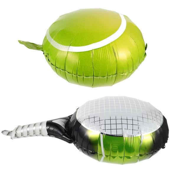 KAJNBN Birthday Tennis Ball Balloons Aluminum Foil Inflatable Design for Kids Party 1 Set