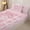 Pink C, variant on Manfei Pink Rose Princess Letter F Bow Zipper Twin Comforter Sets with Fitted Sheet and 2 Pillowcases, Western Damask Floral Zipper Bedding Set, Pink Reversible, 4pcs