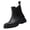 Black, variant on Waterproof Rubber Chelsea Rain Boots Muddy Garden Yard Working, Thick Lug Sole Slip On Booties Outdoor Travel Wearing, Comfortable Heavy Duty Utility Footwear Street Style Trend, Black 6
