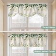 thumbnail image 6 of Green Eucalyptus Tie Up Window Valance Leaf Watercolor Plant Linen Background Tie-up Valance for Kitchen Windows Adjustable Small Curtain Balloon Shades for Kitchen Bathroom Cafe 60x18inch, 6 of 9