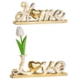 thumbnail image 4 of Letrero luminoso con letras Love Home para decoración de mesa, ideal para dormitorio, fiesta y entrada. Oro blanco, 4 of 9