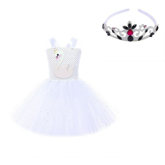 CAIVO Toddler Girls Tutu Dresses Strap Shiny Tule Ballet Leotard Ballerina For Dance Classic Child Daily Wear