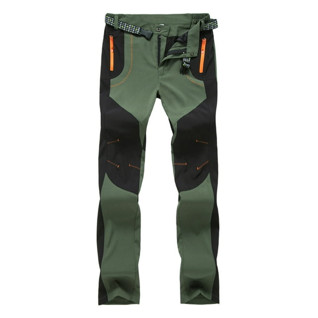 Fesfesfes Colorblocking Outdoor Snow Pant Winter Warm Assault Pants
