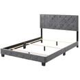 thumbnail image 5 of Glory Furniture Suffolk Velvet Upholstered Queen Bed in Gray, 5 of 7
