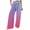 Pink, variant on UYISJ Women's Colorblock Sweatpant Elastic Waistband Drawstring Gradient Bottom Loose Pants Lounge Trousers Multicolor 5XL