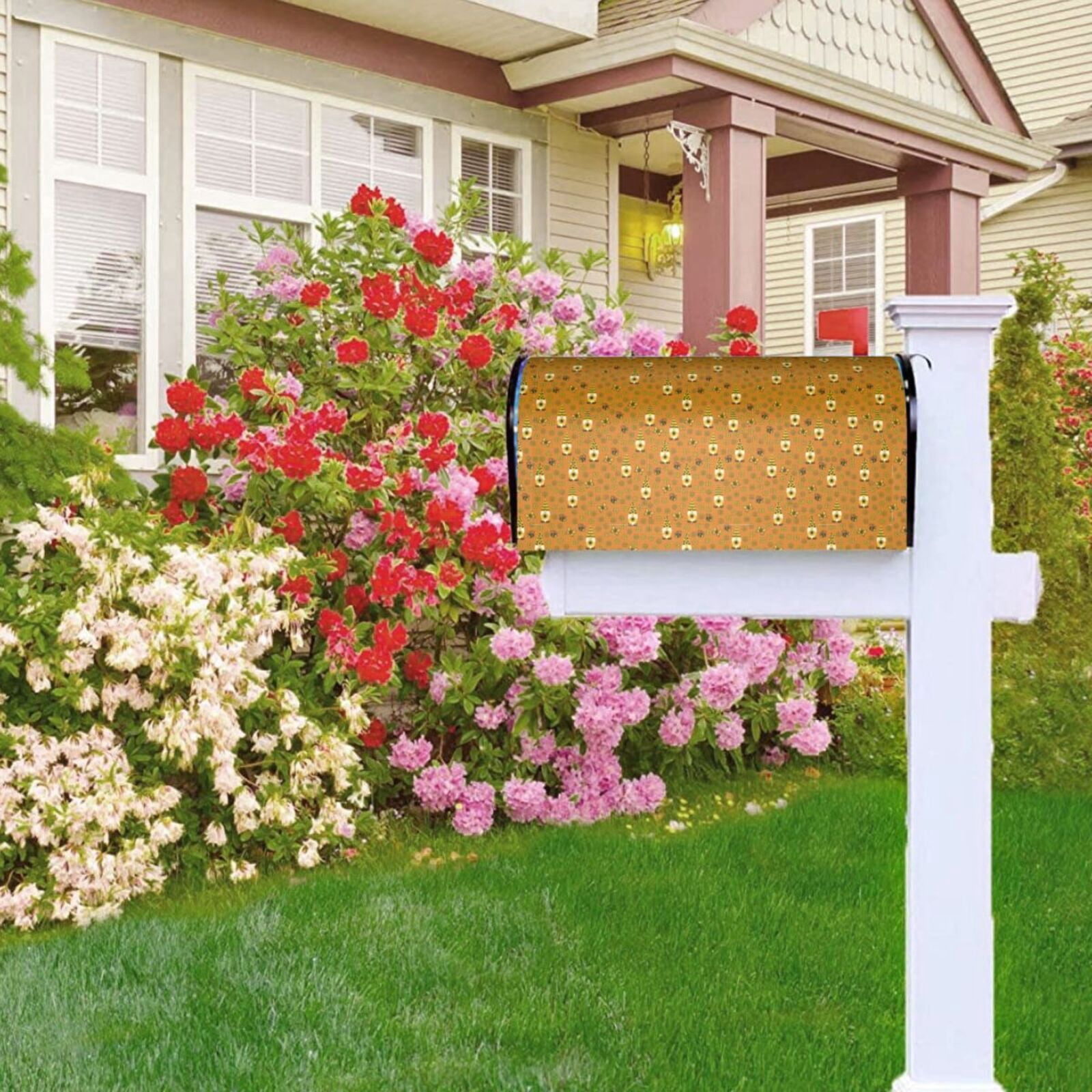 Kdxio Magnetic Mailbox Cover 25.5x21 in Mailbox Cover Outdoor Decoration Holiday Mailbox Covers for Home Garden Yard-25.5x21 in