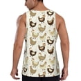 thumbnail image 3 of Fotbe Funny Chicken Pattern Men's Quick Dry Workout Tank Top Gym Muscle Tee Fitness Bodybuilding Sleeveless T Shirt Breathable Workout Shirt-XX-Large, 3 of 9
