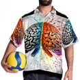 thumbnail image 4 of Mathematical Engineering Men's Button Down Casual Hawaiian Print Short Sleeve Summer Beach Shirt, 4 of 6