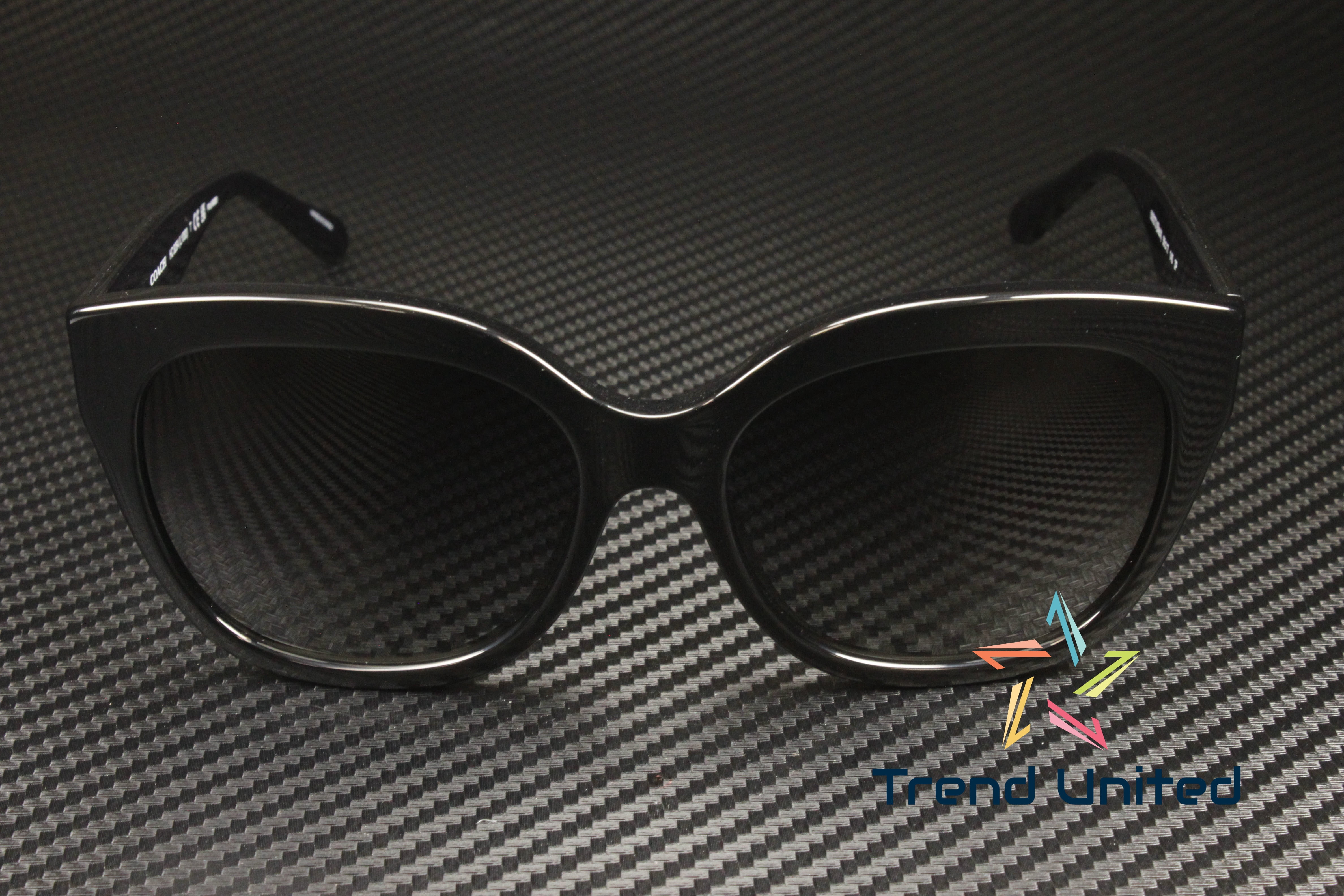 Coach Woman Sunglasses, Black Lenses Acetate Frame, 56mm