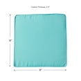 thumbnail image 2 of Greendale Home Fashions 18 x 18 in. Teal Outdoor Dining Seat Cushion (4-Pack), 2 of 6