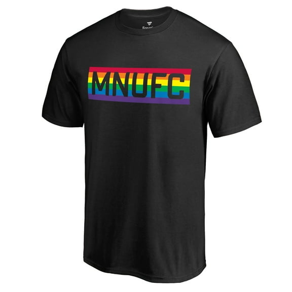 Men's Black Minnesota United FC Pride Wordmark T-Shirt