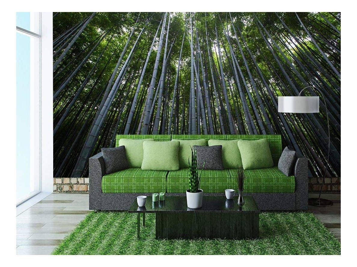 Bamboo Trees Forest Plant Green 3D Wall Mural Bedroom Removable Wallpaper Murals
