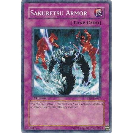 YuGiOh 2006 Starter Deck Common Sakuretsu Armor YSD-EN037