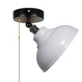 thumbnail image 1 of FSLiving Adjustable Wall Light with Zipper Switch 12V Retro White RV Decorative Light Ceiling Mount RV Ceiling Light Hallway Light Fixtures, E26 E27 Industrial Semi Flush Mount for RV Camper, 1 of 7