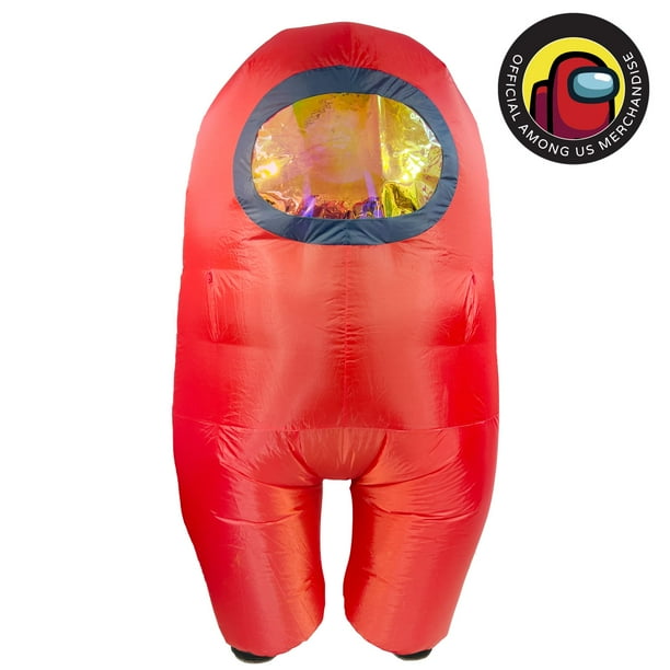 Among Us Inflatable FancyDress Costume for Adult, Regular One Size Red