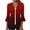 Red1, variant on Jalioing Flare Sleeve Cardigan for Women 3/4 Sleeves Outwear Single-Breasted V-Neck Gradient Coverup