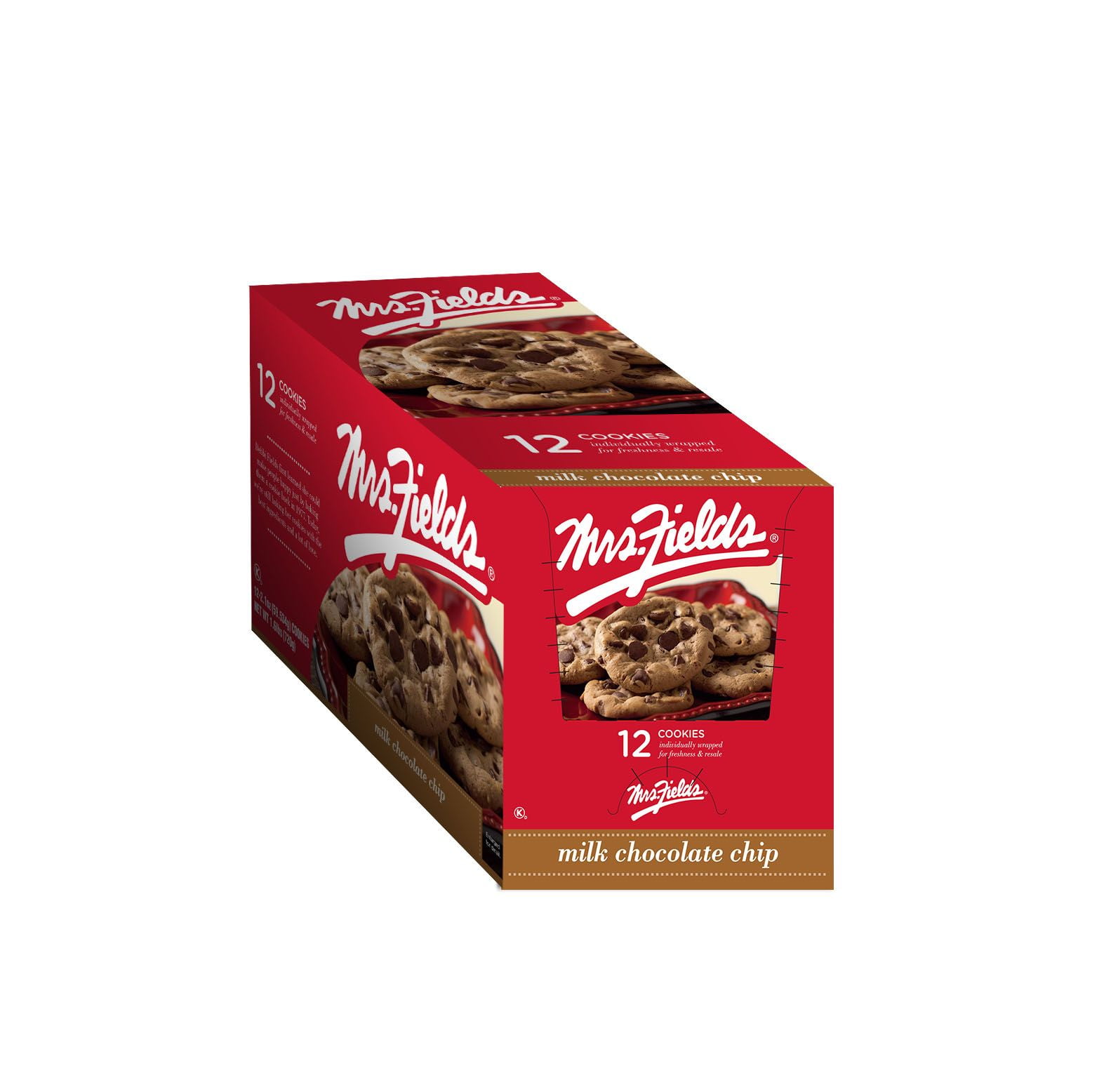 Mrs. Fields Milk Chocolate Chip 2.1oz/6x12ct