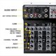thumbnail image 3 of Mezclador de Audio Bluetooth de 4 Canales, Consola de Mezcla de Sonido, Interfaz de Audio, Tarjeta de Sonido USB para Estudio, Escenario, DJ, Hogar, Enchufe de la UE, 3 of 5