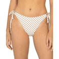 thumbnail image 1 of Peony Printed Side Tie Bikini Bottom, Beige, 4, 1 of 2