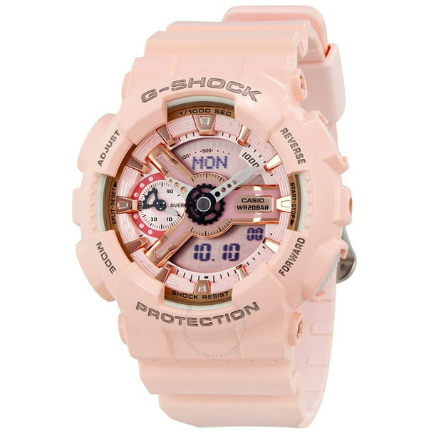 G-Shock Pink Analog Digital Ladies Watch GMAS110MP-4A1 - Walmart.com